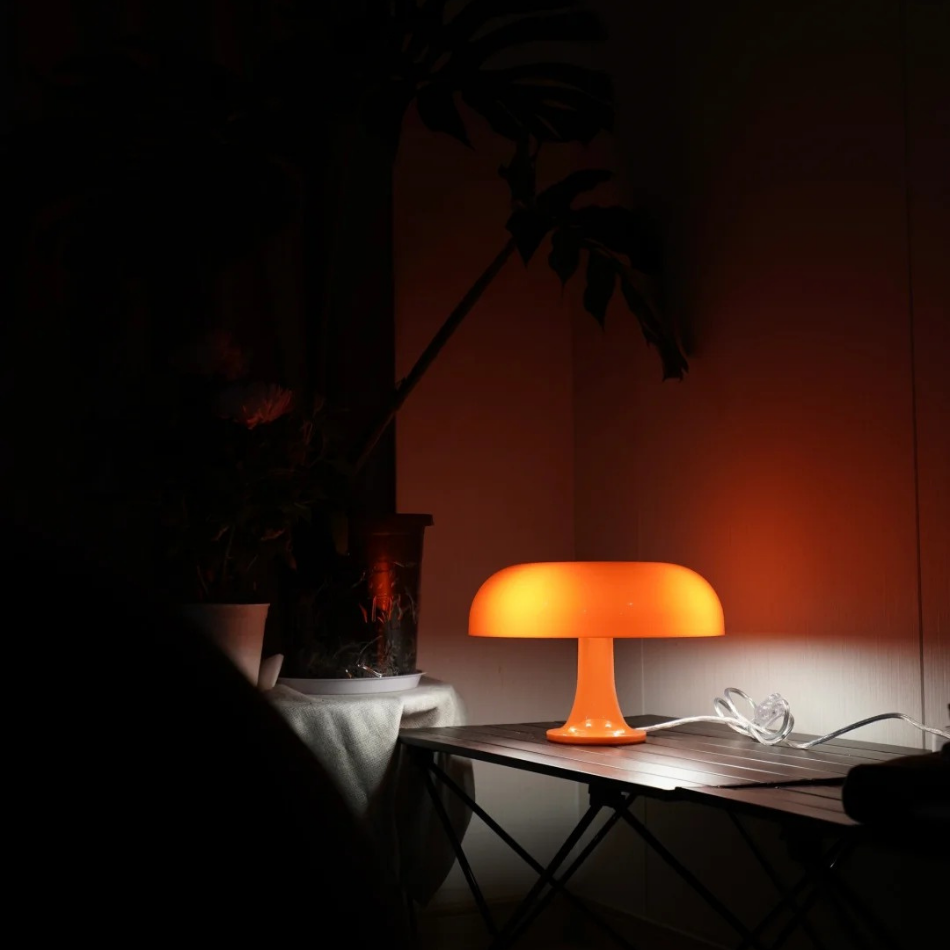 Mushroom Lamp – Retro Vintage Table Lamp with USB & Plug Options